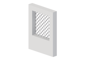 Enrejado 3D - Enrejado [R] BC[R] Sin marco