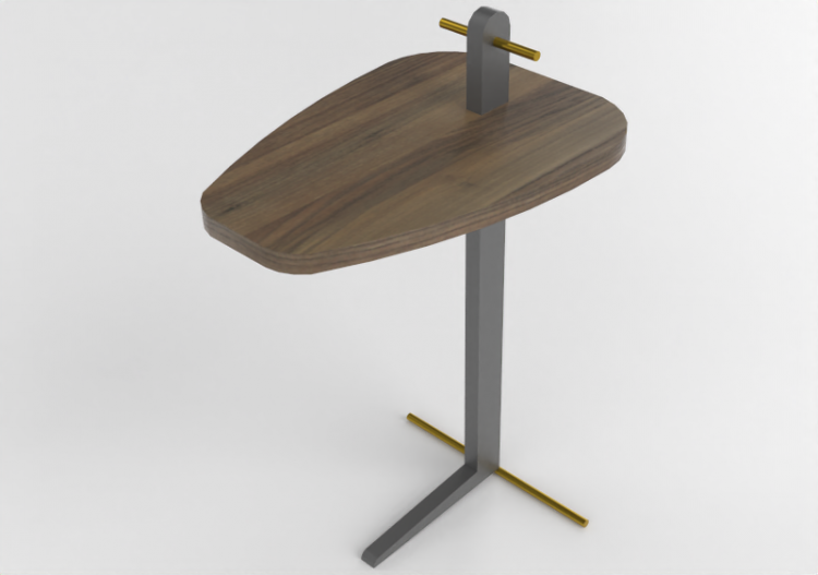 3D Tisch - Couchtisch auf Holz - Iron - ACCA software