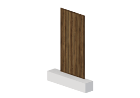 3D Panel - Panel [R] Walnut