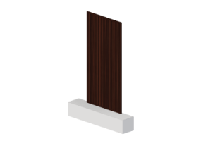 Panel 3D - Panel [R] Caoba