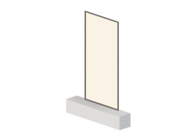 Panneaux 3D - Panneau [R] Orange avec cadre complet