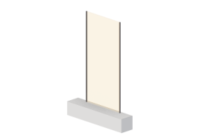 Panneaux 3D - Panneau [R] Orange avec cadre partiel