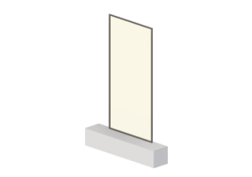Panneaux 3D - Panneau [R] Jaune avec cadre complet