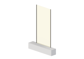 Panneaux 3D - Panneau [R] Jaune avec cadre partiel