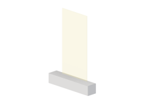 Pannelli 3D - Pannello [R] Giallo senza telaio