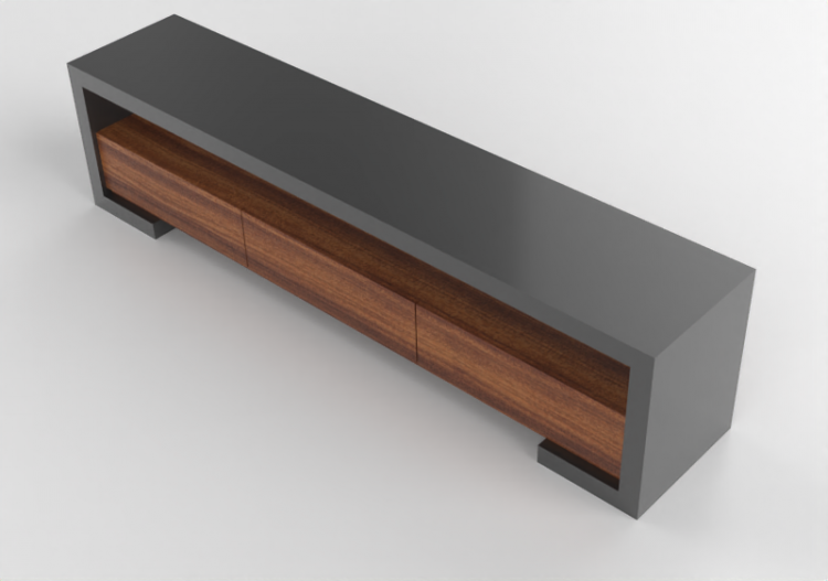 3D Bücherregal und Behälter - Holzregal lackiert - Artzzi -...