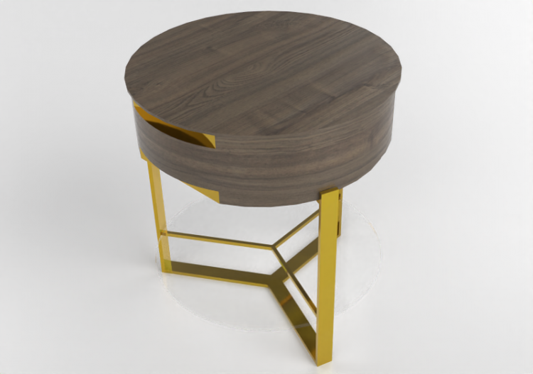 Camas 3D - Mesa de cabeceira de madeira - Artzzi - Movve -...