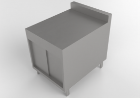Accessoires 3D - banco in acciaio 60x60