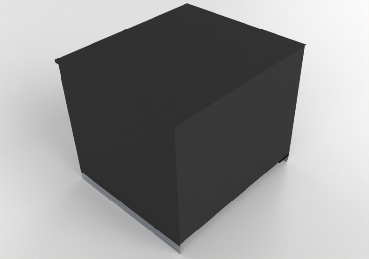 3D Furniture - Banco cassa con piano in legno 120x86cm -...