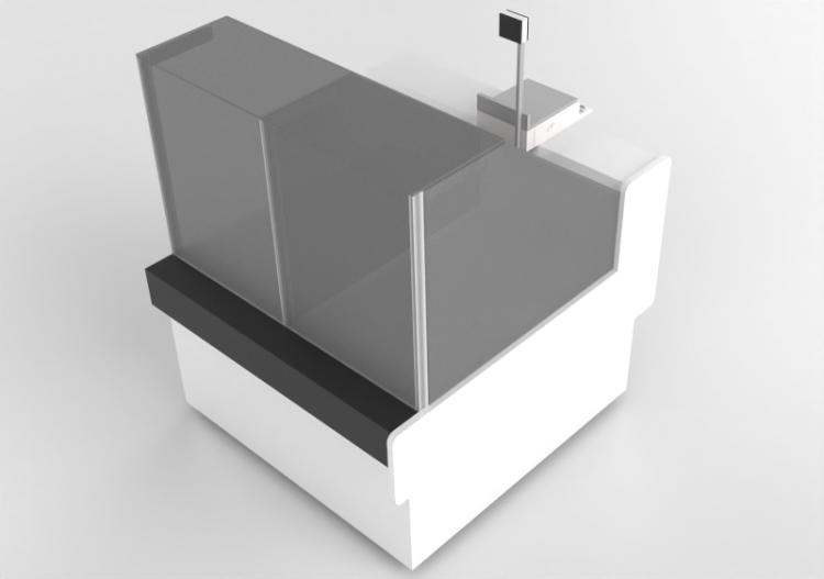 Vitrine exposition 3D - BANCO SALUMERIA 250 - ACCA software
