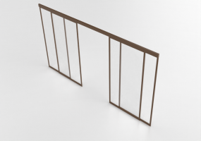 Accessoires 3D - Porte+scorrevoli+vetro
