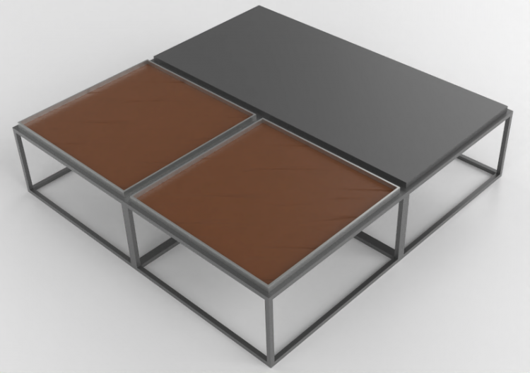 Tavoli 3D - Tavolino in metallo - Artzzi - Blook - ACCA...