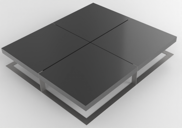 3D Tisch - Couchtisch aus lackiertem Holz - Artzzi - Asher...