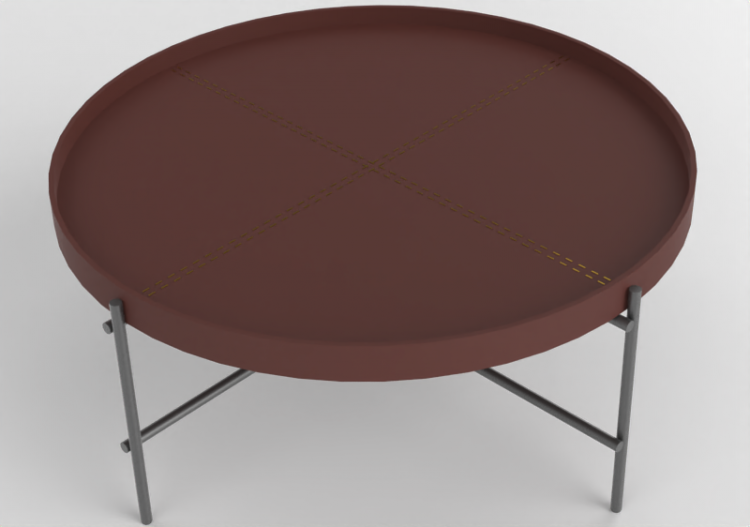 3D Tables - Leather refined cofee table - Artzzi - Gio 600...