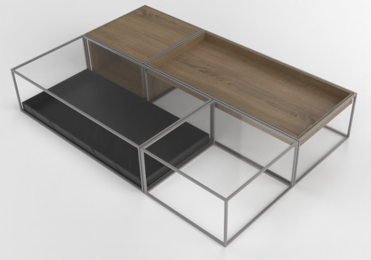 Tavoli 3D - Tavolino in legno - Artzzi - Melina - ACCA...
