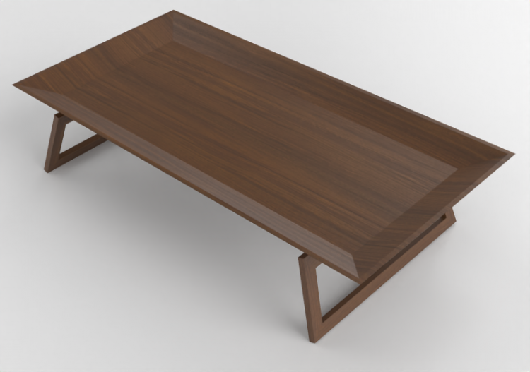 3D Tisch - Couchtisch auf Holz - Passio - ACCA software