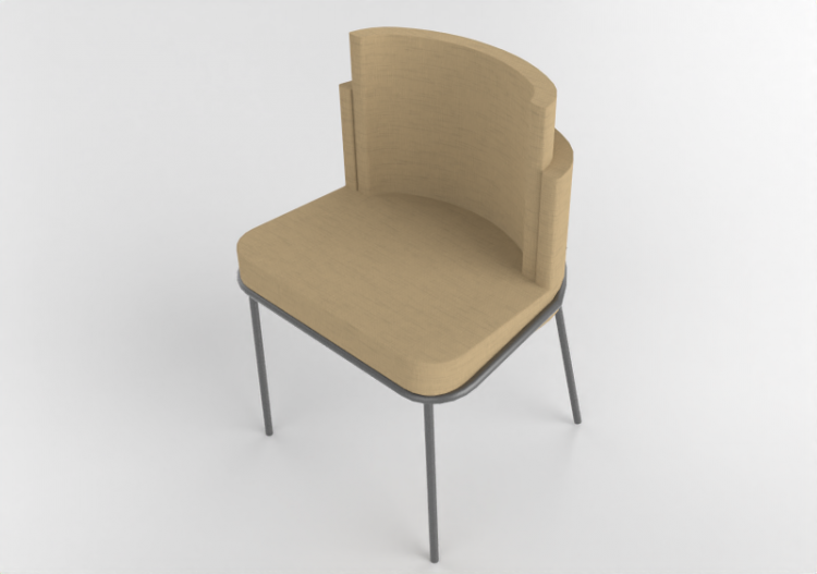 Cadeira 3D - Cadeira em tecido - Artzzi - Emy - ACCA...