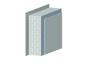 Masonry non-insulated concrete blocks