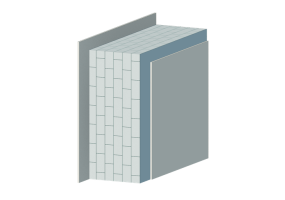 Masonry non-insulated concrete blocks