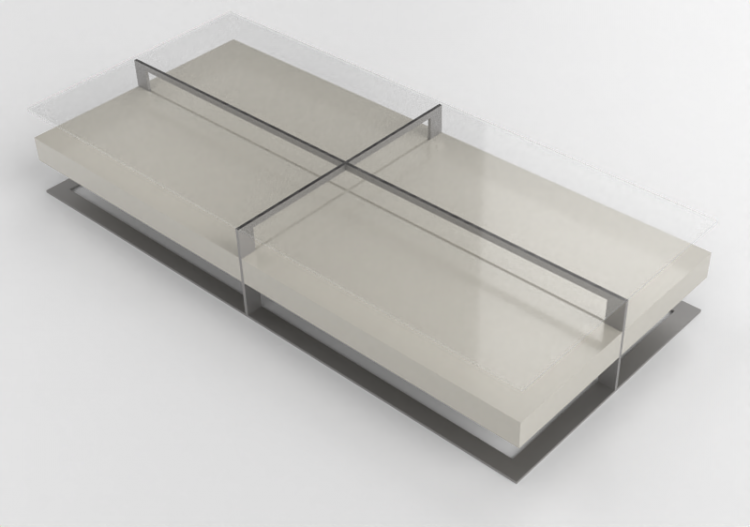 Tavoli 3D - Tavolino in vetro - Artzzi - Nyon - ACCA...