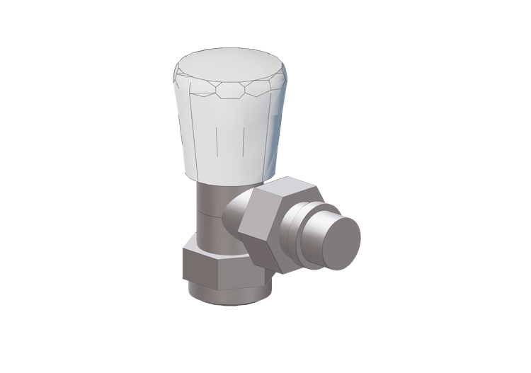 Square manual radiator valve DN 10 (3/8") - Caleffi Square manual radiator valve DN 10 (3/8") - Caleffi