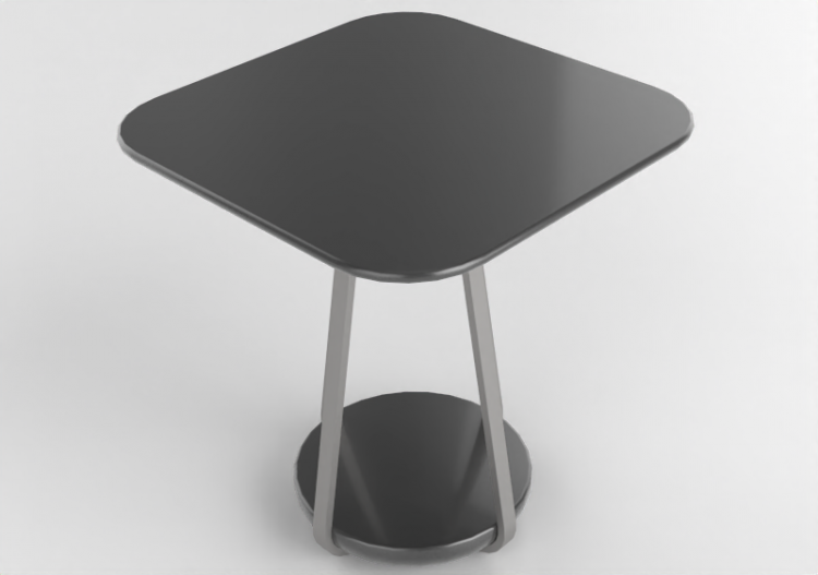Tables 3D - Petite table en bois laqué - Artzzi - Astana -...