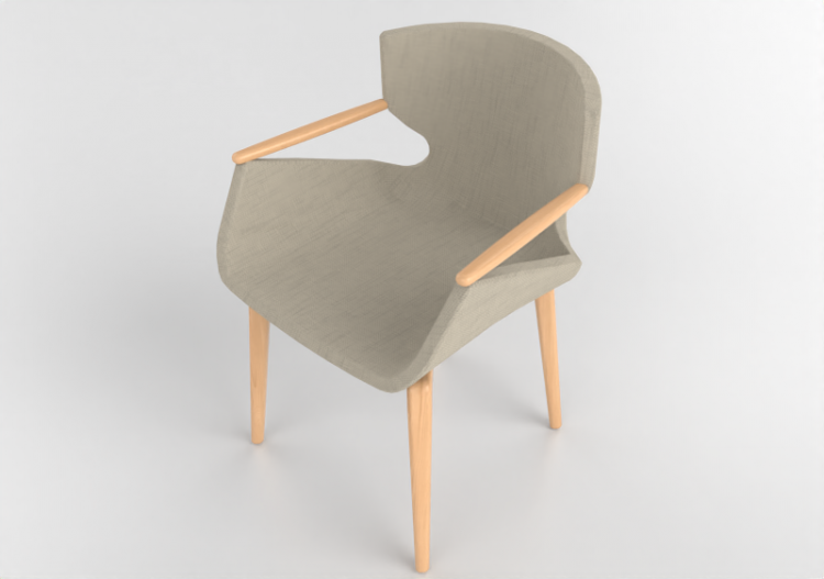 3D Chairs - Fabric lined Chair - Artzzi - Carmen - ACCA...