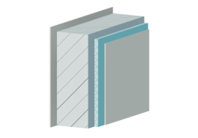 Insulated reinforced concrete wall