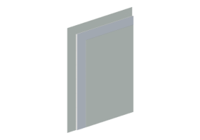 Standard plasterboard panels - thickness 15