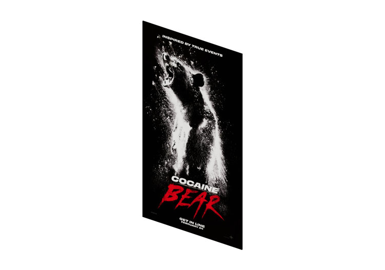 3D Poster - Poster Cocaine Bear - ACCA software 3D Poster - Poster Cocaine Bear - ACCA software