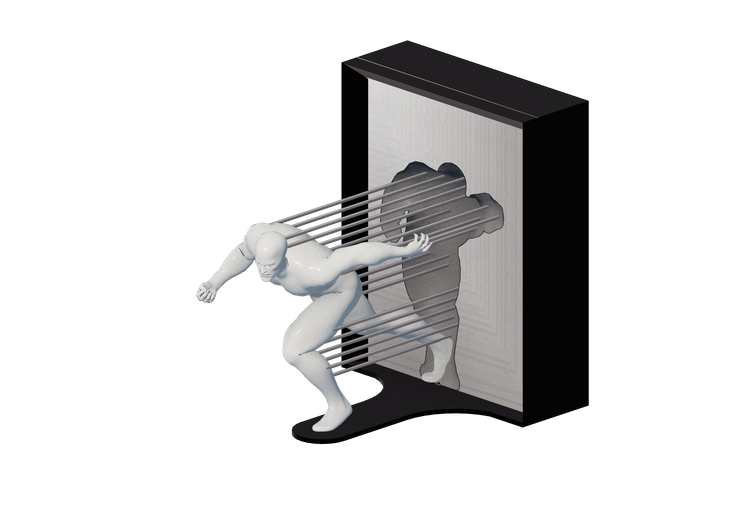 Sculptures 3D - Statue “Breakout” - ACCA software Sculptures 3D - Statue “Breakout” - ACCA software
