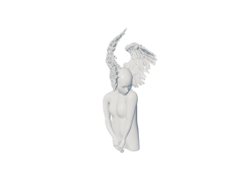 Sculture 3D - Statua Figura con ali