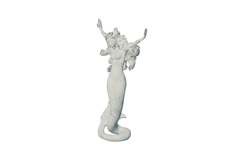 Esculturas 3D - Estatua sirena - ACCA software Esculturas 3D - Estatua sirena - ACCA software