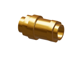 Compact in-line automatic flow stabilizer, with high-strength technopolymer cartridge DN15