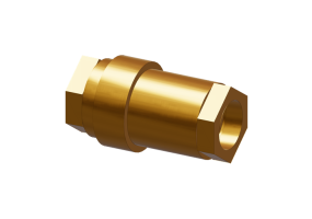 Compact in-line automatic flow stabilizer, with high-strength technopolymer cartridge DN32