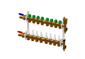DYNAMICAL®, Vormontierter Verteilverteiler DN25-DN20 8 Abzweige