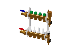 DYNAMICAL&reg;, Pre-assembled distribution manifold DN25-DN20 4 branches