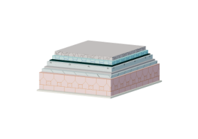 Insulated flat non-walkable roof