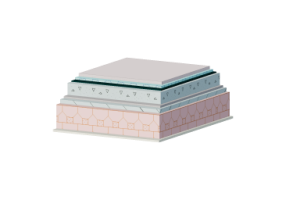Couverture plane praticable isolée