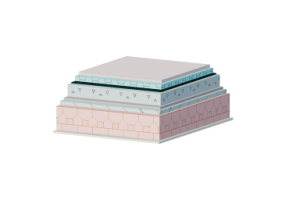 Couverture plane praticable isolée