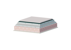 Flat walkable roof