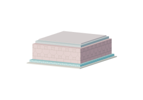 Intrados insulated hollow-core slab