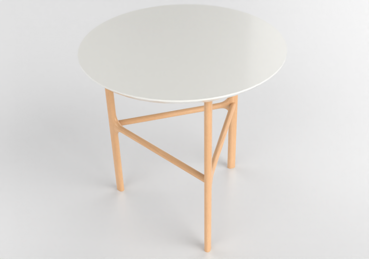 3D Tisch - Couchtisch auf Holz - Bergen - ACCA software