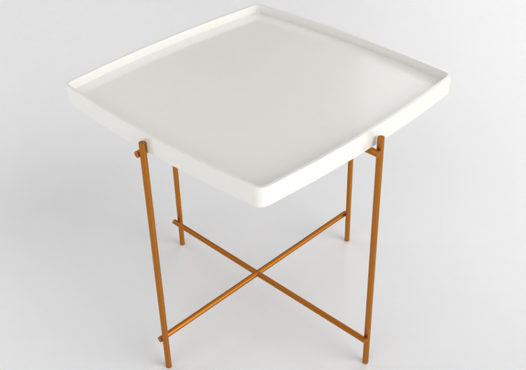 Tables 3D - Petite table en bois laqué - Artzzi - Laiz -...