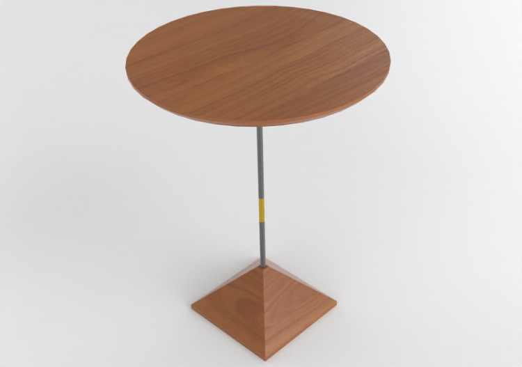 3D Tisch - Couchtisch auf Holz - Piato - ACCA software