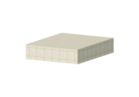 Exposed squared tuff vault
