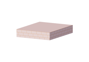 Exposed solid brick vault