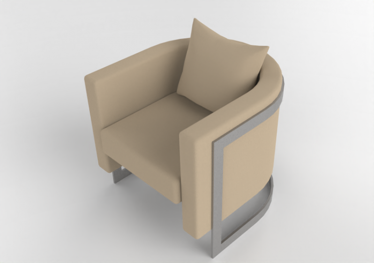 3D Sessel und Sofas - Poltrona in tessuto - Artzzi - Fin -...