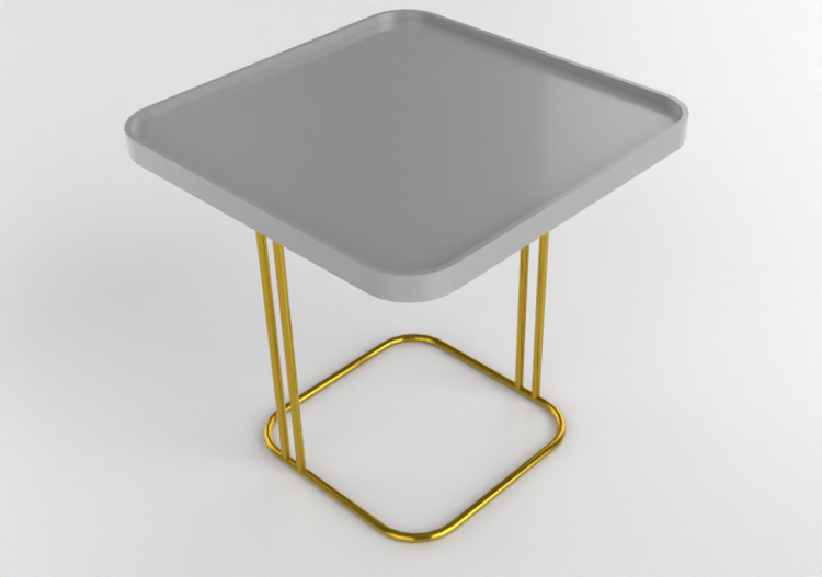 Tables 3D - Petite table en bois laqué - Artzzi - Olivia -...