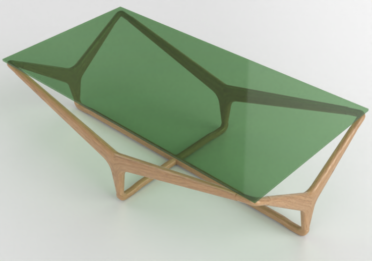 Mesas 3D - Mesa em vidro - Artzzi - Star - ACCA software